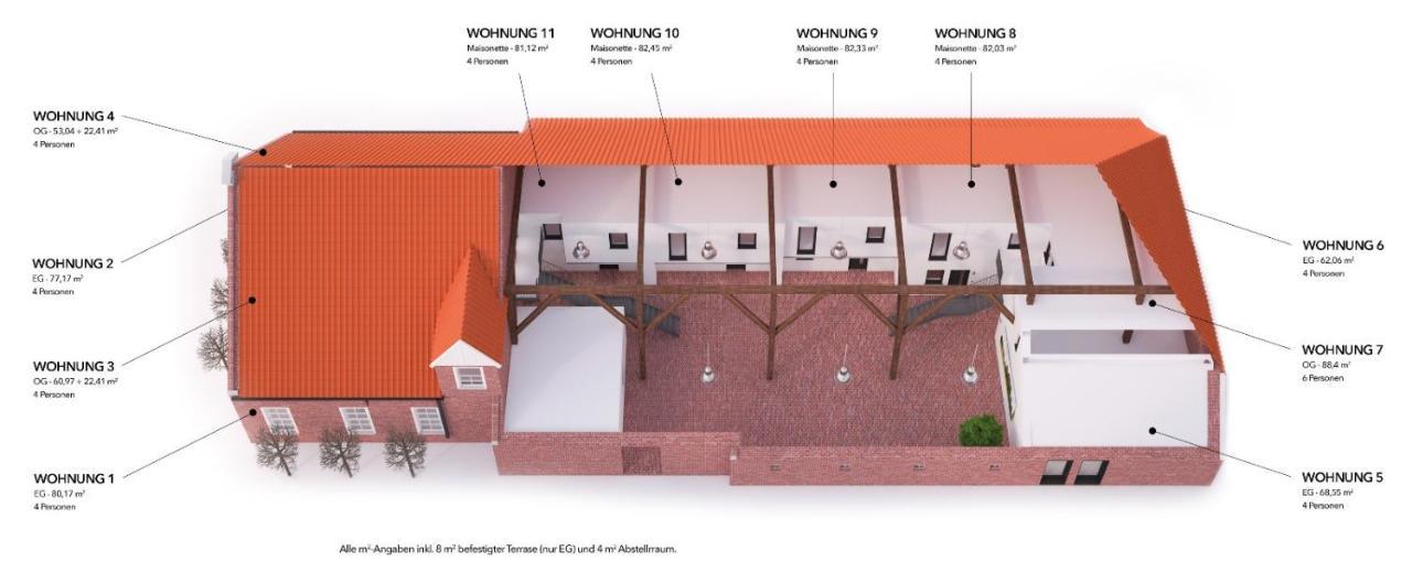 Апартаменты Gulfhof Polder72 Polder72 5 Eger Дорнум Экстерьер фото